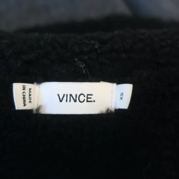 Vince Shearling Vest Navy & Black Size Extra Small - Picture 6 of 8